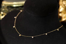 Load image into Gallery viewer, LUOWEND 18K Yellow Gold Real Natural Diamond Necklace for Women
