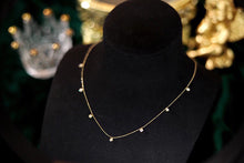 Load image into Gallery viewer, LUOWEND 18K Yellow Gold Real Natural Diamond Necklace for Women
