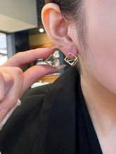 Load image into Gallery viewer, LUOWEND 18K Yellow Gold Natural Diamond Stud Earrings for Women
