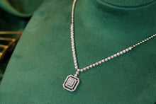 Load image into Gallery viewer, LUOWEND 18K White Gold Real Natural Diamond Necklace for Women
