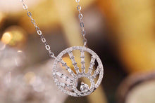 Load image into Gallery viewer, LUOWEND 18K White Gold Real Natural Diamond Necklace for Women
