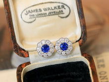 Load image into Gallery viewer, LUOWEND 18K White Gold Natural Sapphire Ring for Women
