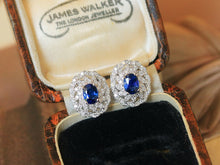 Load image into Gallery viewer, LUOWEND 18K White Gold Natural Sapphire Ring for Women

