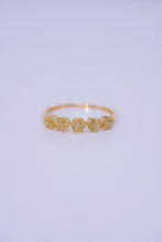Load image into Gallery viewer, LUOWEND 18K Yellow Gold Real Natural Diamond Ring for Women
