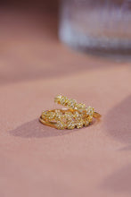 Load image into Gallery viewer, LUOWEND 18K Yellow Gold Real Natural Diamond Ring for Women
