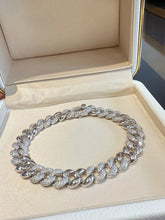 Load image into Gallery viewer, LUOWEND 18k White/Yellow Gold Natural Diamond Bracelet for Women
