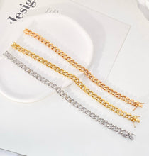 Load image into Gallery viewer, LUOWEND 18K White/Yellow/Rose Gold Bracelet for Men
