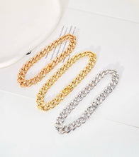 Load image into Gallery viewer, LUOWEND 18K White/Yellow/Rose Gold Bracelet for Men
