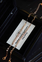 Load image into Gallery viewer, LUOWEND 18K Rose Gold Natural Diamond Bracelet for Women
