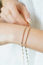 Load image into Gallery viewer, LUOWEND 18K Rose Gold Natural Diamond Bracelet for Women
