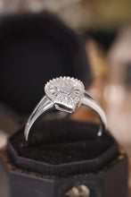 Load image into Gallery viewer, LUOWEND 18K White Gold Real Natural Diamond Ring for Women
