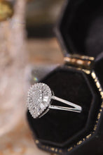Load image into Gallery viewer, LUOWEND 18K White Gold Real Natural Diamond Ring for Women
