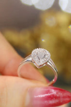 Load image into Gallery viewer, LUOWEND 18K White Gold Real Natural Diamond Ring for Women
