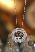 Load image into Gallery viewer, LUOWEND 18K White Gold Natural Diamond Necklace for Women
