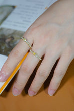 Load image into Gallery viewer, LUOWEND 18K Yellow Gold Natural Yellow Diamond Ring for Women
