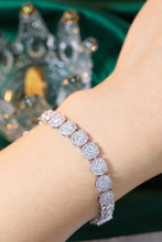 Load image into Gallery viewer, LUOWEND 18K White Gold Natural Diamond Bracelet for Women
