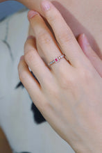 Load image into Gallery viewer, LUOWEND 18K Rose Gold Real Natural Pink Diamond Ring for Women
