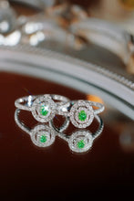 Load image into Gallery viewer, LUOWEND 18K White Gold Natural Diamond Ring for Women
