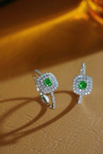Load image into Gallery viewer, LUOWEND 18K White Gold Natural Green Diamond Ring for Women
