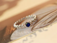 Load image into Gallery viewer, LUOWEND 18K White Gold Ntural Sapphire Ring for Women
