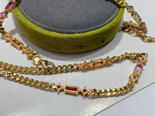 Load image into Gallery viewer, LUOWEND 18K Yellow Gold Real Natural Aquamarine Bracelet&amp;Necklace for Women
