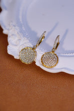 Load image into Gallery viewer, LUOWEND 18K Yellow Gold Real Natural Diamond Earrings for Women
