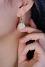 Load image into Gallery viewer, LUOWEND 18K Yellow Gold Real Natural Diamond Earrings for Women
