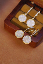 Load image into Gallery viewer, LUOWEND 18K Yellow Gold Real Natural Diamond Earrings for Women
