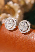 Load image into Gallery viewer, LUOWEND 18K White Gold Natural Diamond Earrings for Women

