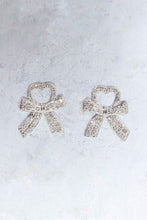 Load image into Gallery viewer, LUOWEND 18K White Gold Natural Diamond Earrings for Women
