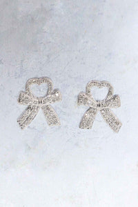 LUOWEND 18K White Gold Natural Diamond Earrings for Women