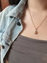 Load image into Gallery viewer, LUOWEND 18K Yellow Gold Real Natural Sapphire Necklace for Women
