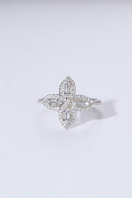 Load image into Gallery viewer, LUOWEND 18K White Gold Natural Diamond Ring for Women
