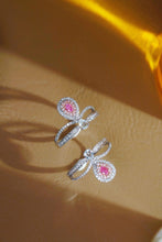 Load image into Gallery viewer, LUOWEND 18K White Gold Natural Pink Diamond Ring for Women
