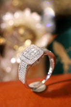 Load image into Gallery viewer, LUOWEND 18K White Gold Natural Diamond Ring for Women
