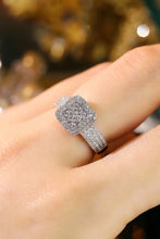 Load image into Gallery viewer, LUOWEND 18K White Gold Natural Diamond Ring for Women
