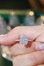 Load image into Gallery viewer, LUOWEND 18K White Gold Natural Diamond Ring for Women
