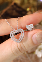 Load image into Gallery viewer, LUOWEND 18K White Gold Natural Diamond Necklace for Women
