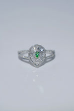 Load image into Gallery viewer, LUOWEND 18K White Gold Natural Diamond Ring for Women
