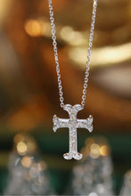 Load image into Gallery viewer, LUOWEND 18K White Gold Natural Diamond Necklace for Women
