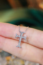 Load image into Gallery viewer, LUOWEND 18K White Gold Natural Diamond Necklace for Women
