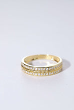 Load image into Gallery viewer, LUOWEND 18K Yellow Gold Natural Diamond Ring for Women
