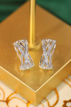 Load image into Gallery viewer, LUOWEND 18K White Gold Natural Diamond Earrings for Women

