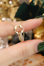 Load image into Gallery viewer, LUOWEND 18K Yellow Gold Natural Diamond Necklace for Women
