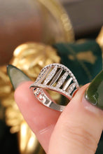 Load image into Gallery viewer, LUOWEND 18K White Gold Natural Diamond Ring for Women
