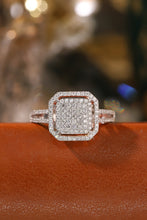 Load image into Gallery viewer, LUOWEND 18K White Gold Natural Diamond Ring for Women
