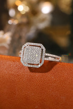 Load image into Gallery viewer, LUOWEND 18K White Gold Natural Diamond Ring for Women
