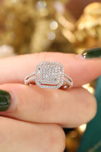 Load image into Gallery viewer, LUOWEND 18K White Gold Natural Diamond Ring for Women
