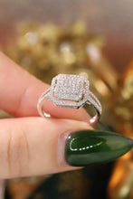 Load image into Gallery viewer, LUOWEND 18K White Gold Natural Diamond Ring for Women
