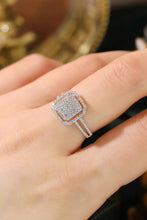 Load image into Gallery viewer, LUOWEND 18K White Gold Natural Diamond Ring for Women
